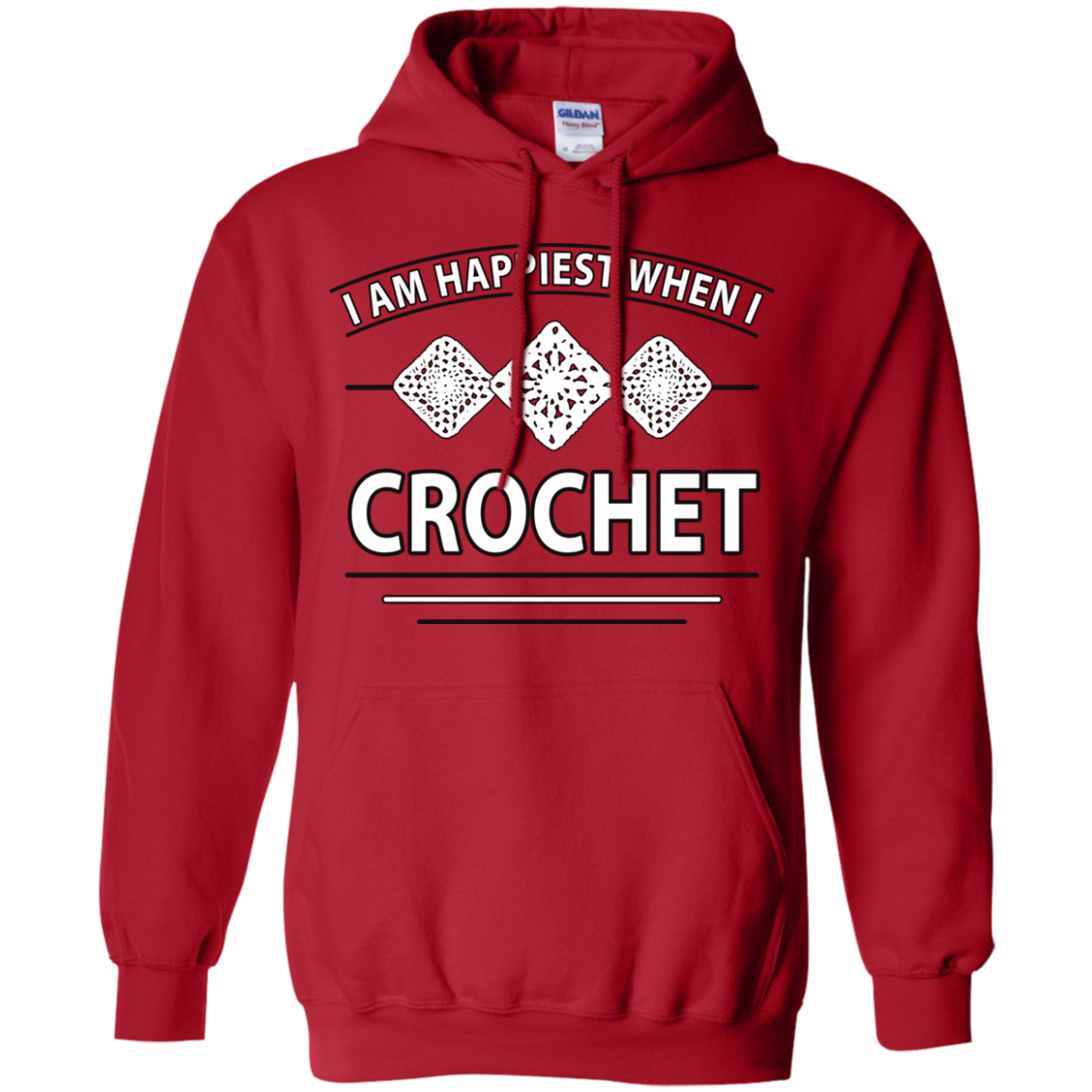I Am Happiest When I Crochet Pullover Hoodies - Crafter4Life - 12