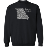 Missouri Crocheter Crewneck Pullover Sweatshirt