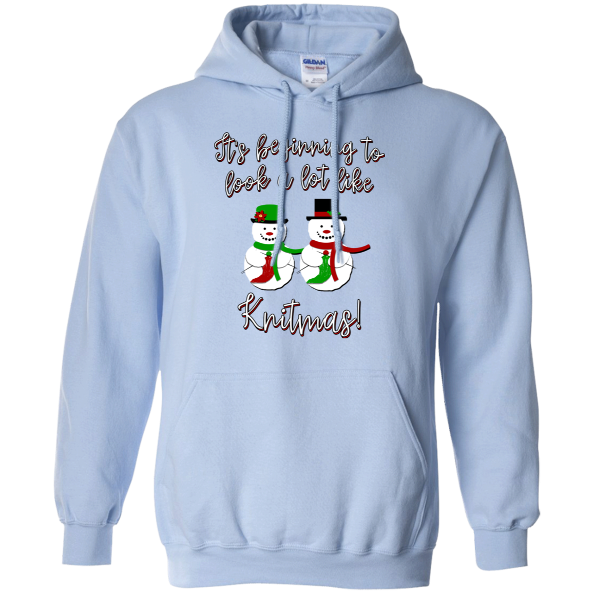Knitmas Snow Couple Pullover Hoodie