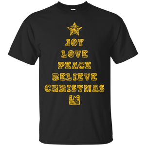 Joy Patchwork Christmas Custom Ultra Cotton T-Shirt