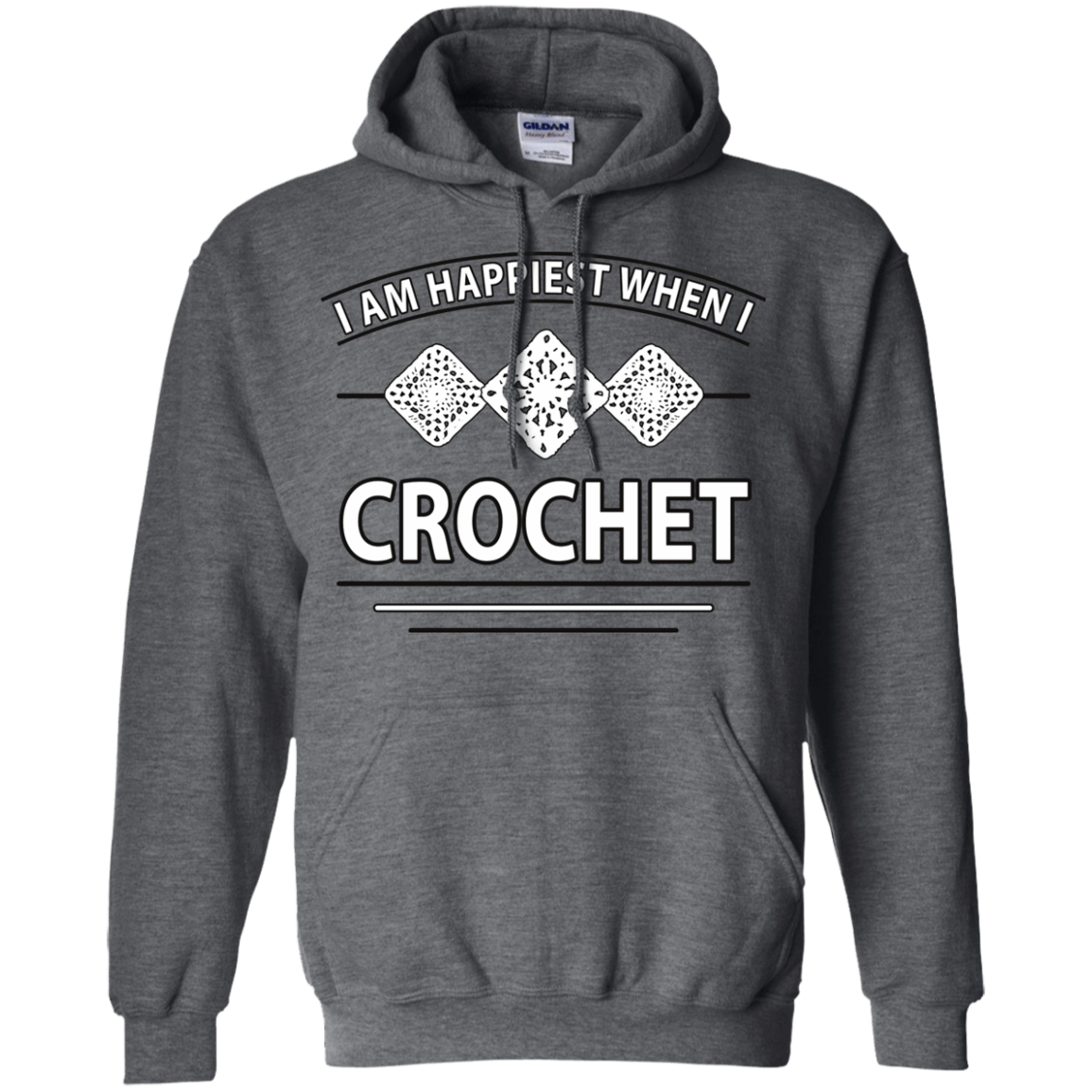 I Am Happiest When I Crochet Pullover Hoodies - Crafter4Life - 5