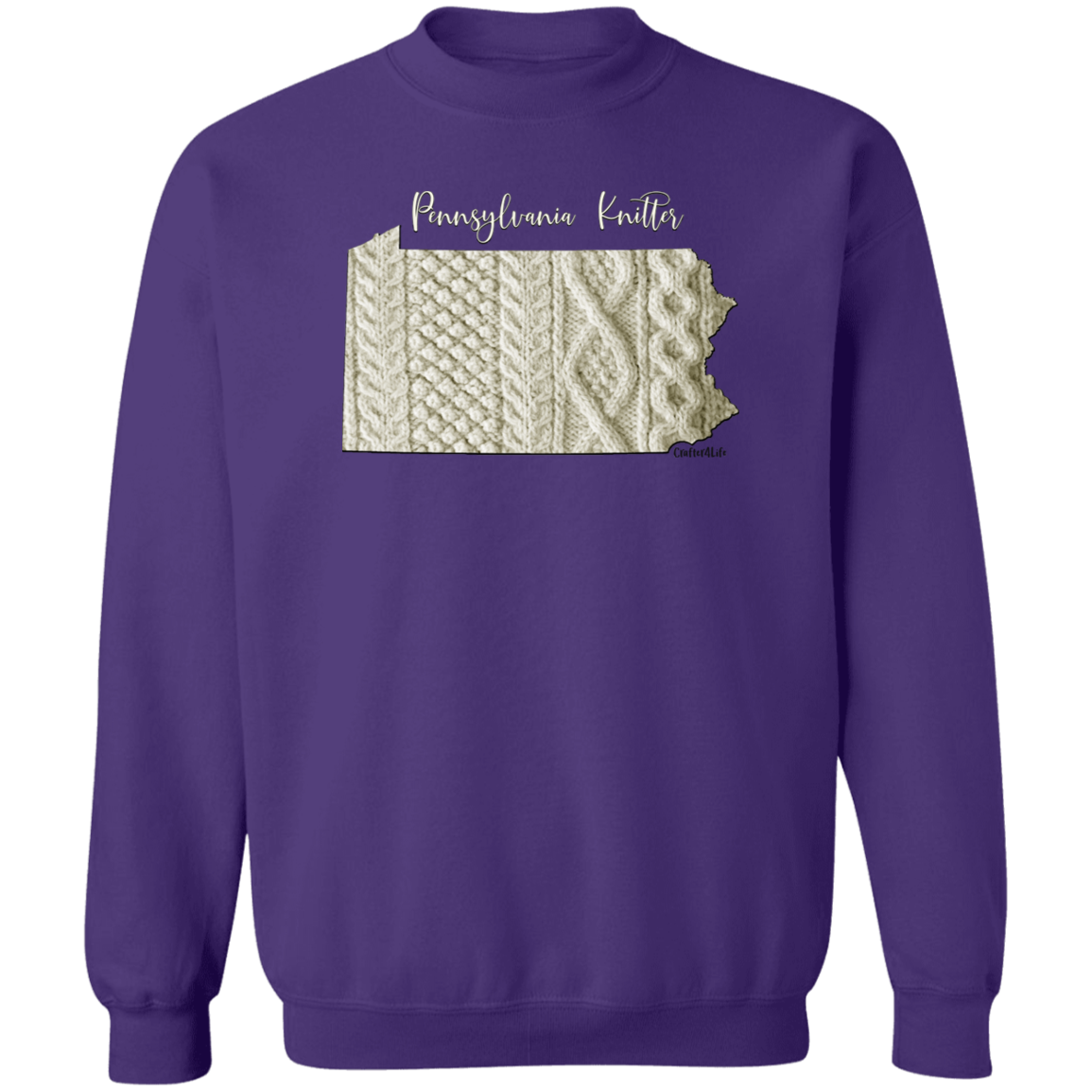 Pennsylvania Knitter Crewneck Pullover Sweatshirt