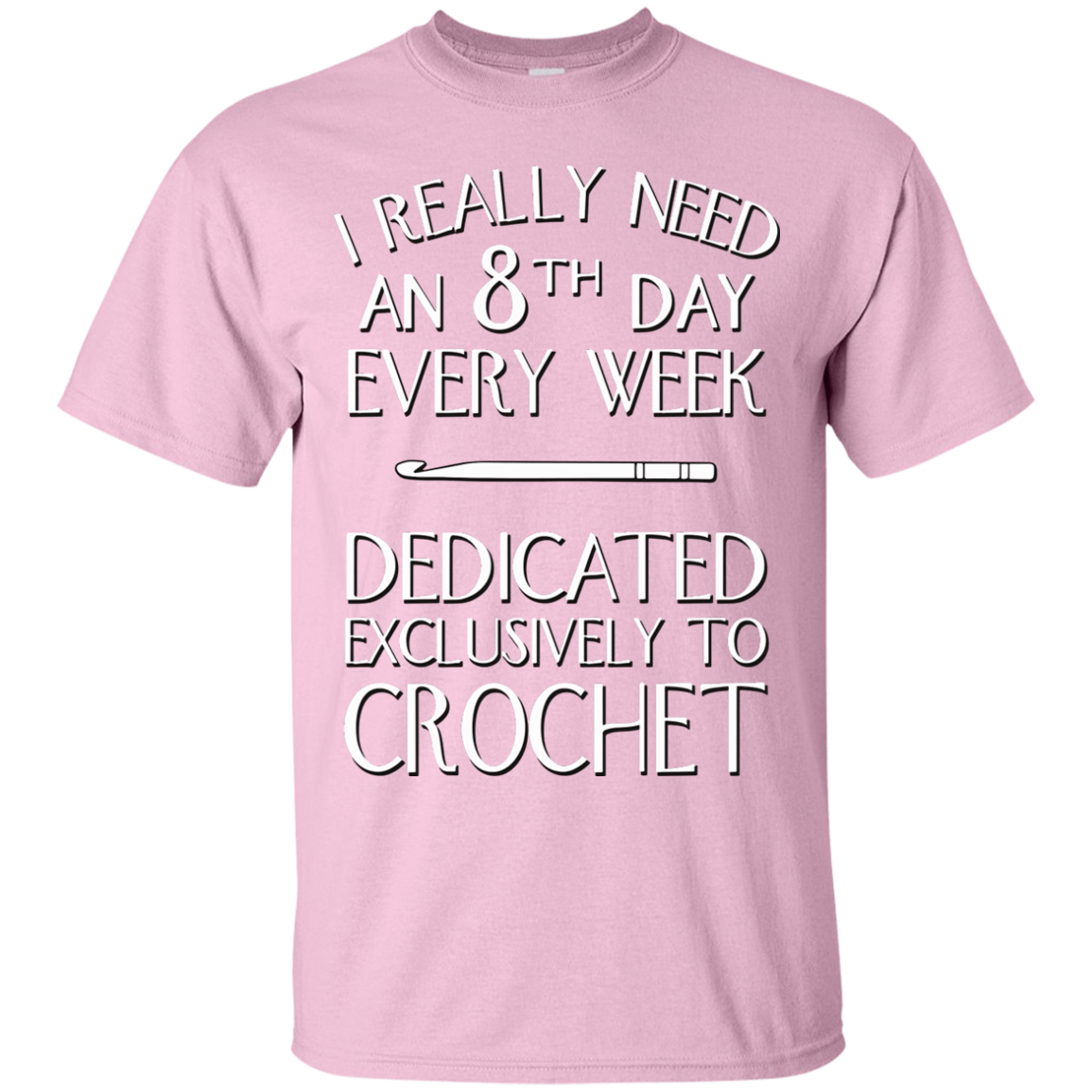 8th Day Crochet Custom Ultra Cotton T-Shirt - Crafter4Life - 7