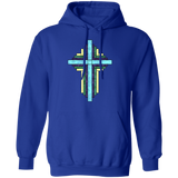 Batik Stained Glass Quilt Cross Pullover Hoodie