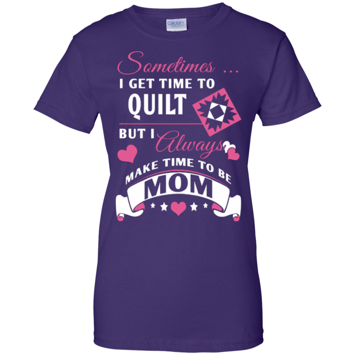 Time-Quilt-Mom Ladies Custom 100% Cotton T-Shirt - Crafter4Life - 7