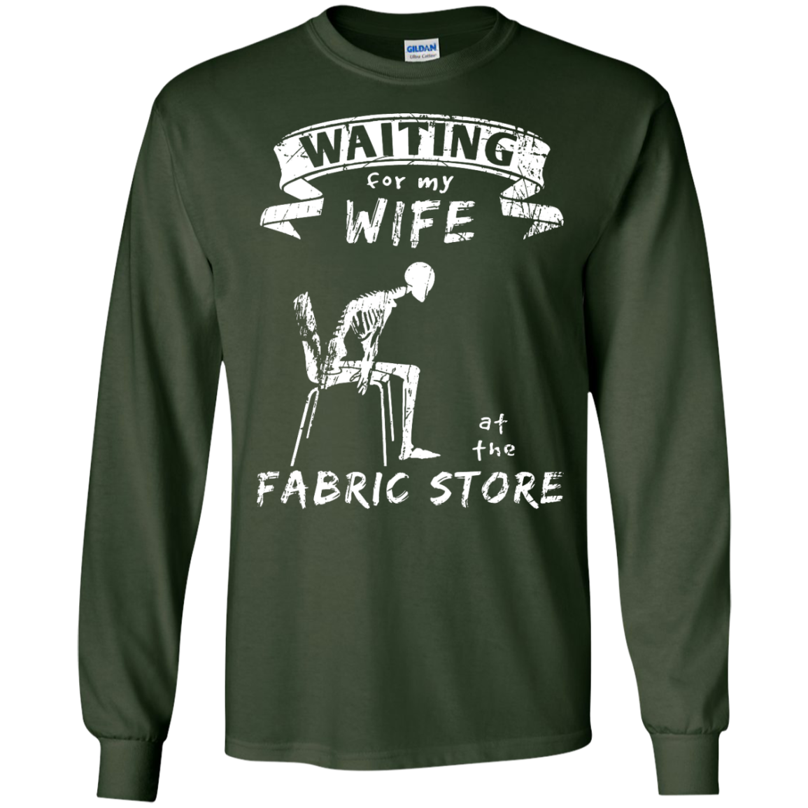 Waiting at the Fabric Store Long Sleeve T-Shirts - Crafter4Life - 1