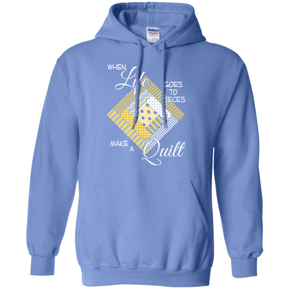 Make a Quilt (yellow) Pullover Hoodies - Crafter4Life - 4