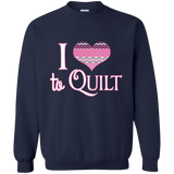 I Heart to Quilt Crewneck Sweatshirts - Crafter4Life - 3