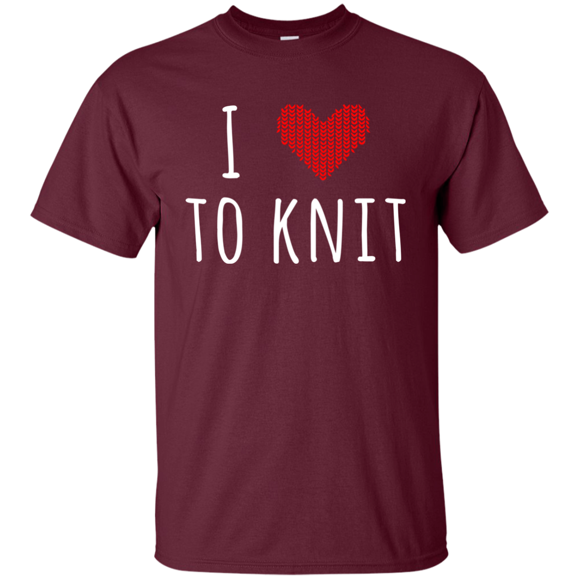 I Heart To Knit Ultra Cotton T-Shirt