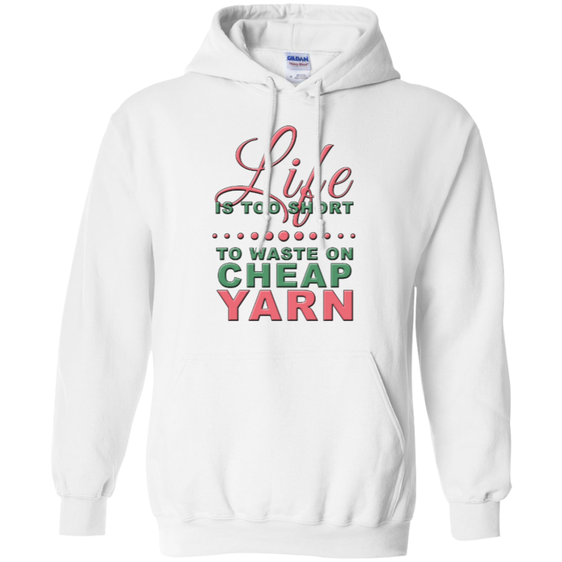 Life is Too Short to Use Cheap Yarn Pullover Hoodies - Crafter4Life - 3