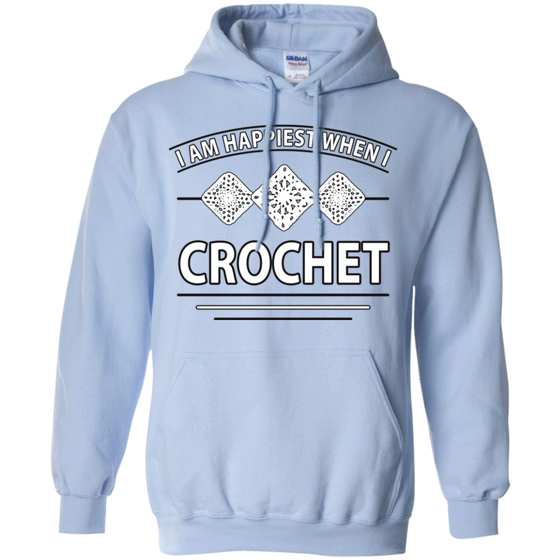 I Am Happiest When I Crochet Pullover Hoodies - Crafter4Life - 4