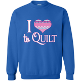 I Heart to Quilt Crewneck Sweatshirts - Crafter4Life - 5