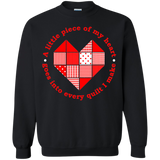 Piece of My Heart (Quilt) Crewneck Pullover Sweatshirt