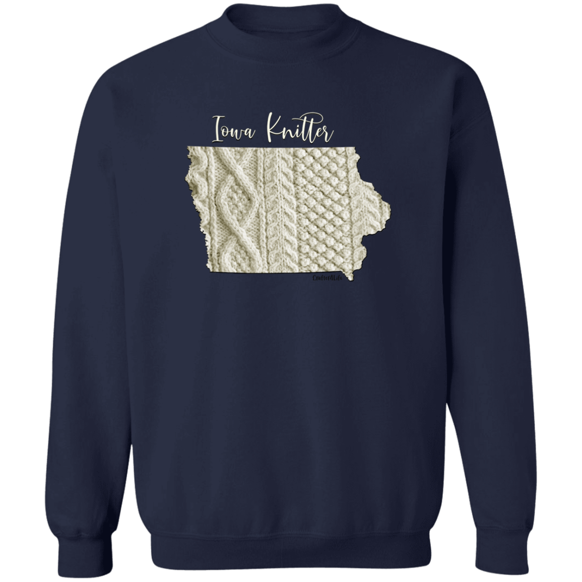 Iowa Knitter Crewneck Pullover Sweatshirt