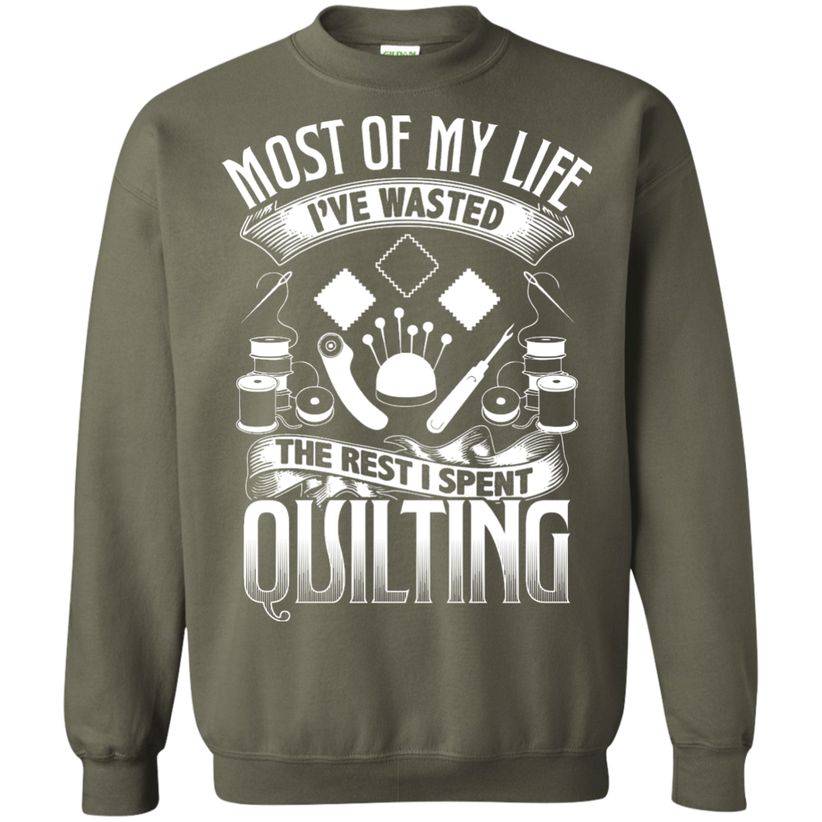 Most of My Life (Quilting) Crewneck Sweatshirts - Crafter4Life - 10