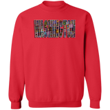 Washington Crochet Crewneck Pullover Sweatshirt