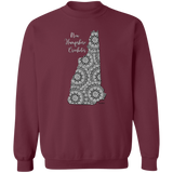 New Hampshire Crocheter Crewneck Pullover Sweatshirt