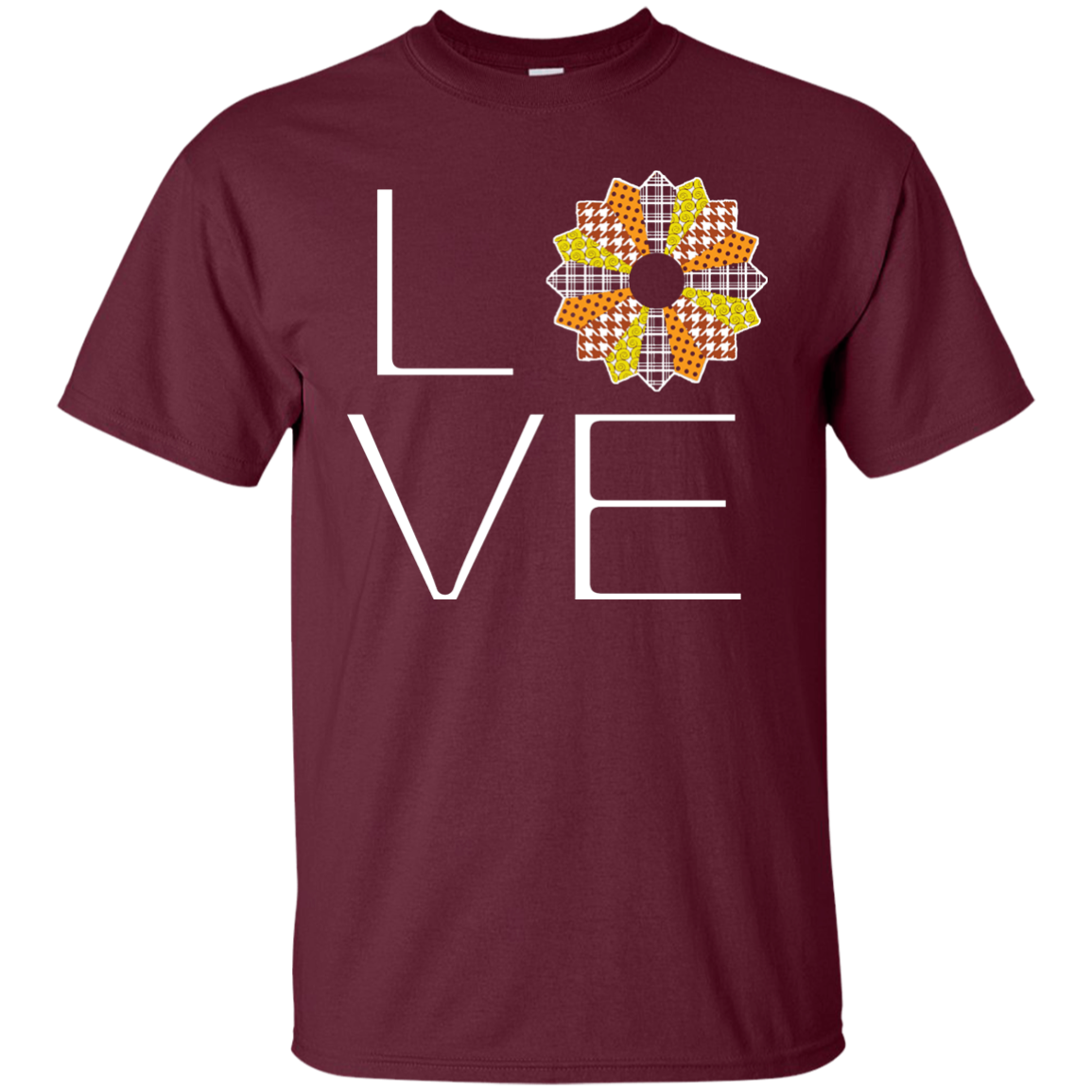 LOVE Quilting (Fall Colors) Custom Ultra Cotton T-Shirt - Crafter4Life - 6