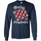 Quilters Make Better Comforters Long Sleeve Ultra Cotton T-Shirt - Crafter4Life - 8
