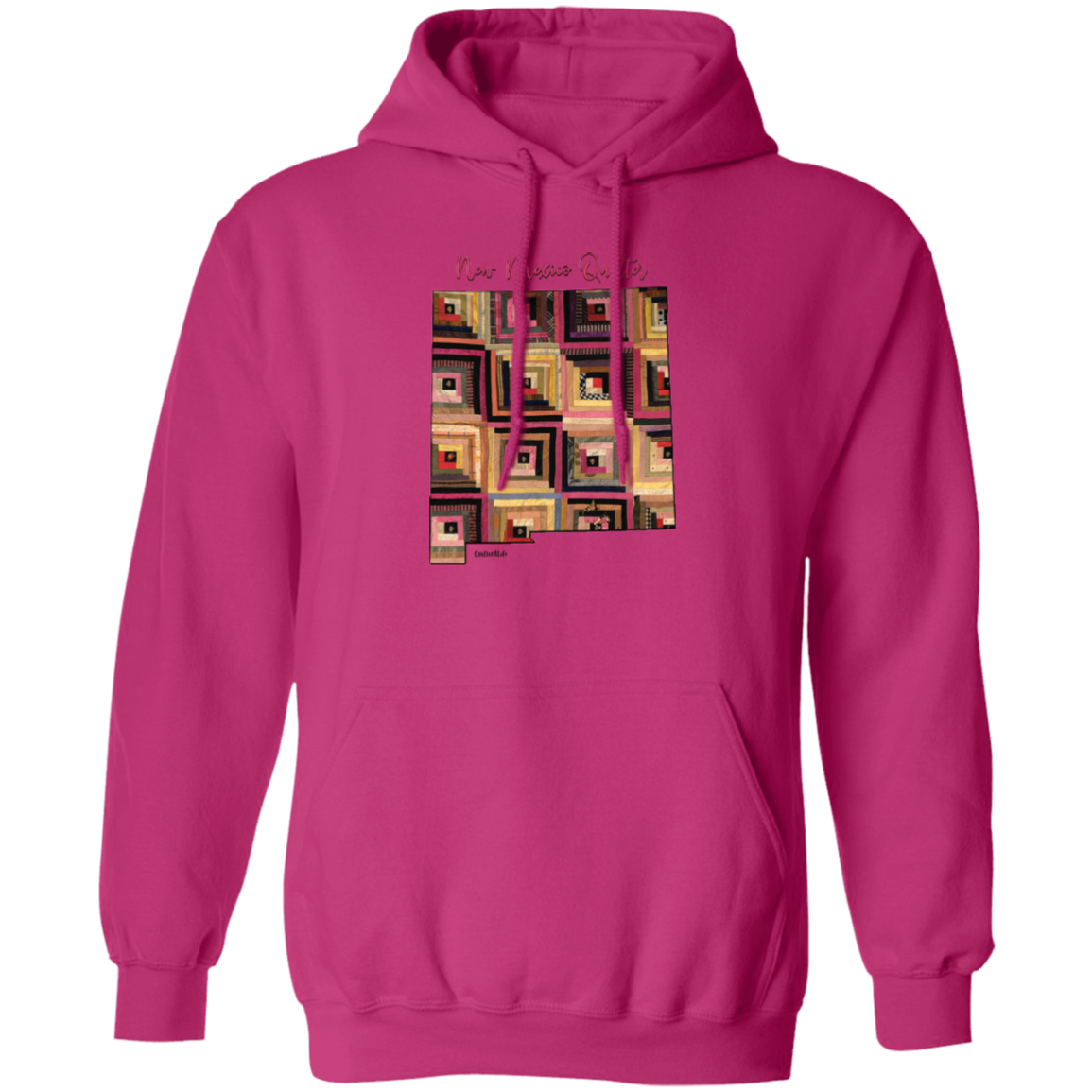 New Mexico Quilter Pullover Hoodie, Gift for Quilting Friends and Family