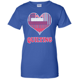 Heart Quilting Ladies Custom 100% Cotton T-Shirt - Crafter4Life - 4