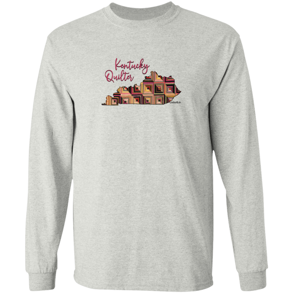 Kentucky Quilter Long Sleeve T-Shirt, Gift for Quilting Friends and Family