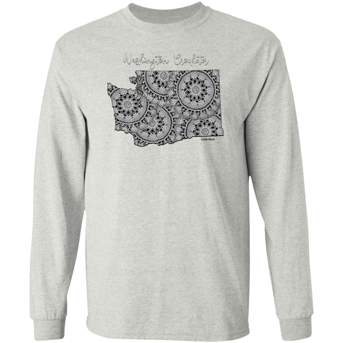 Washington Crocheter LS Ultra Cotton T-Shirt