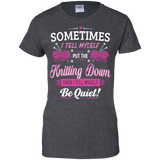 Put the Knitting Down Ladies Custom 100% Cotton T-Shirt - Crafter4Life - 4
