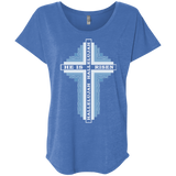 Log Cabin Easter Cross Ladies Shirts