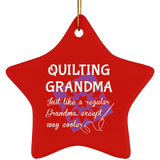 Quilting Grandma Ornaments