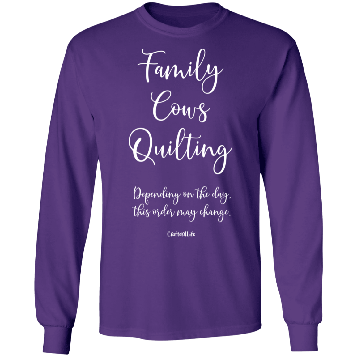 Family-Cows-Quilting LS Ultra Cotton T-Shirt