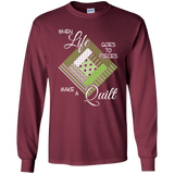 Make a Quilt (Greenery) LS Ultra Cotton T-Shirt