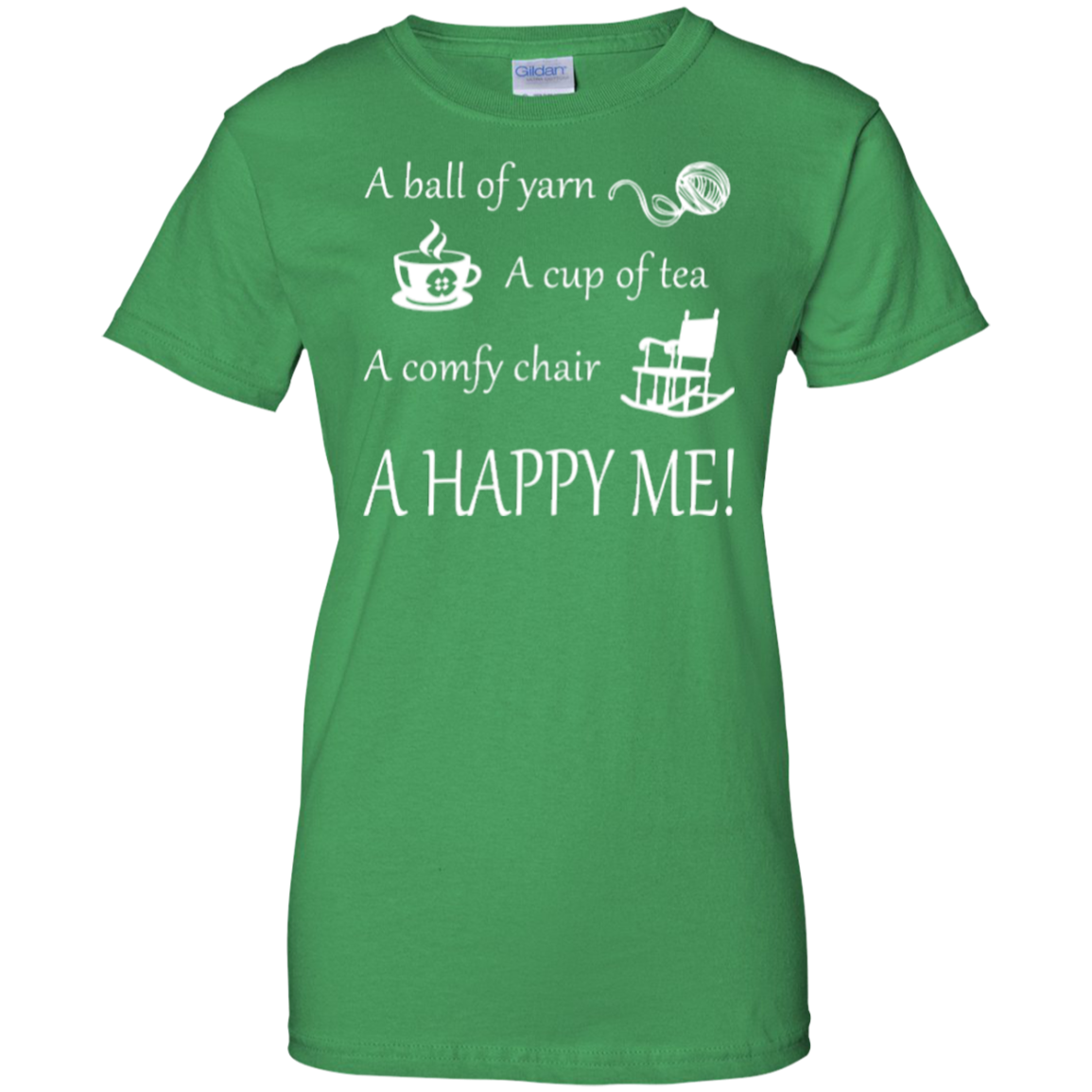 A Happy Me Ladies Custom 100% Cotton T-Shirt - Crafter4Life - 8