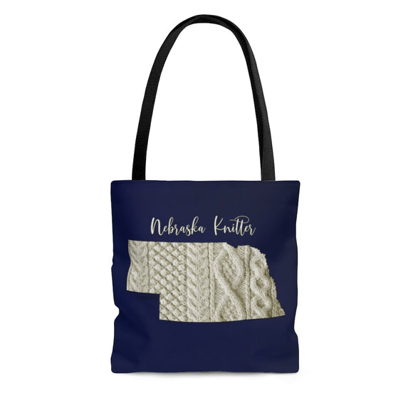 Nebraska Knitter Cloth Tote Bag
