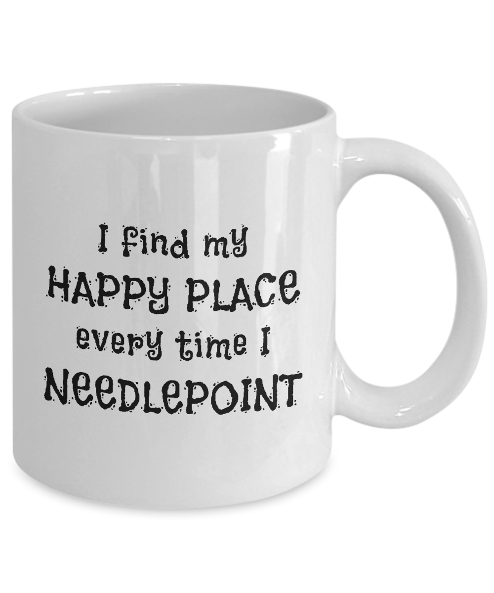 I Find My Happy Place Every Time I Needlepoint - Mugs