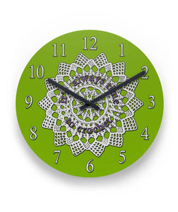 It's Always Time to Crochet Wall Clock 11" Round Wall Clock