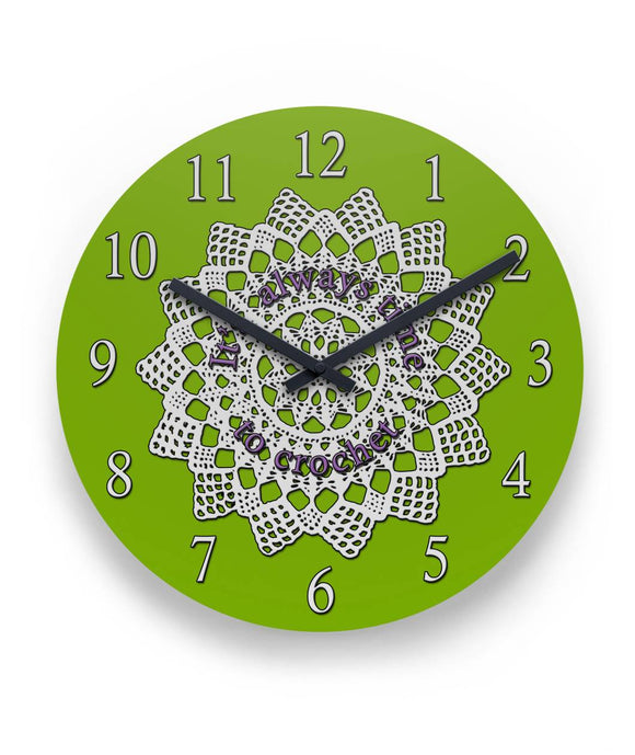 It's Always Time to Crochet Wall Clock 11