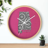 Alabama Crocheter Wall clock