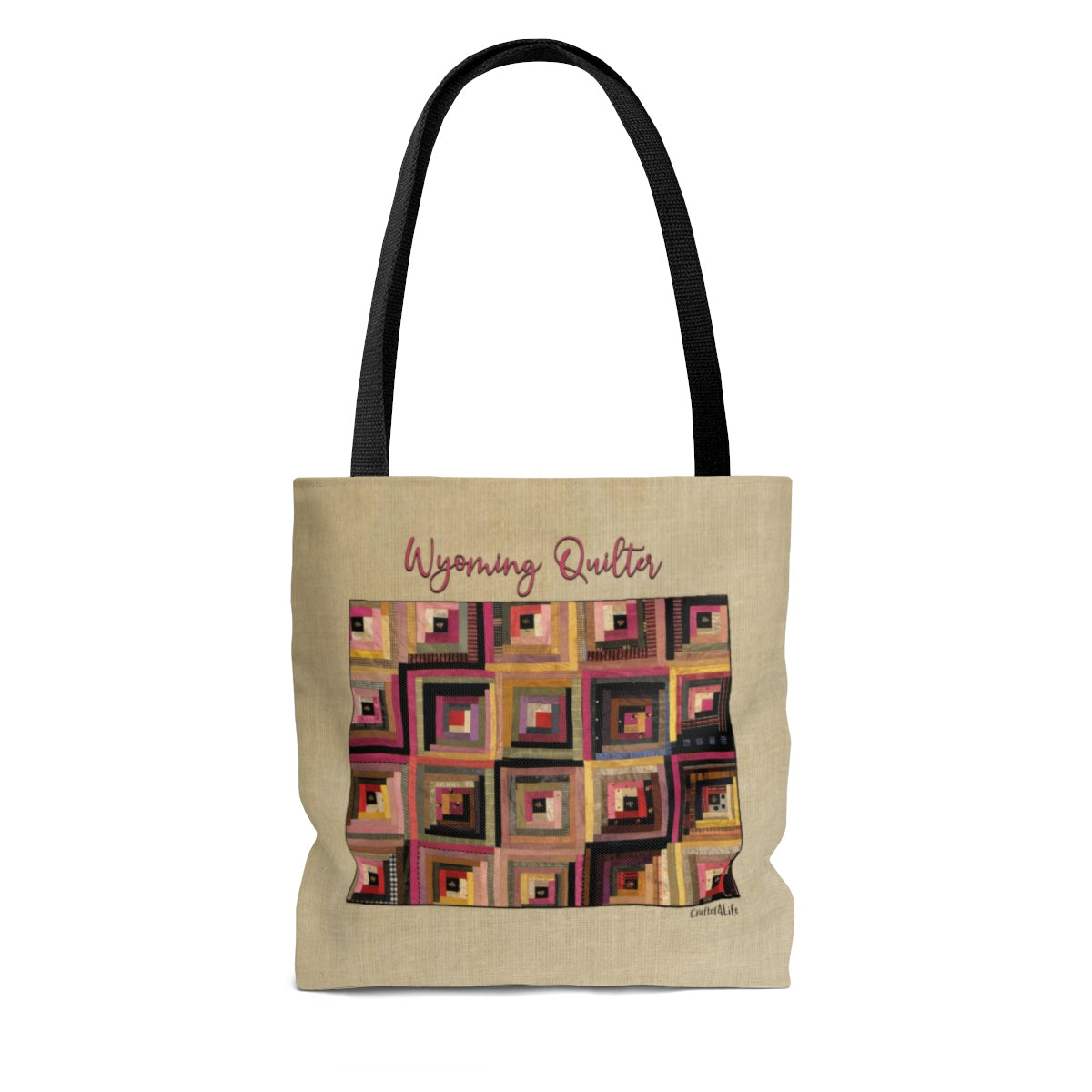 Wyoming Quilter Cloth Tote Bag