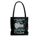 I Shop Faster than I Crochet - Tote Bag