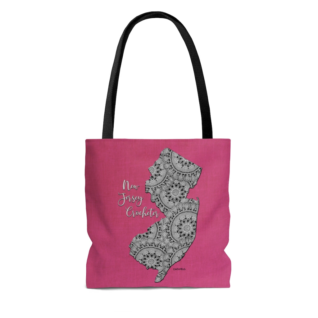 New Jersey Crocheter Cloth Tote Bag